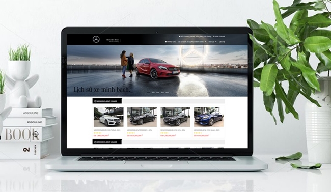 thiết kế website ô tô đẹp 