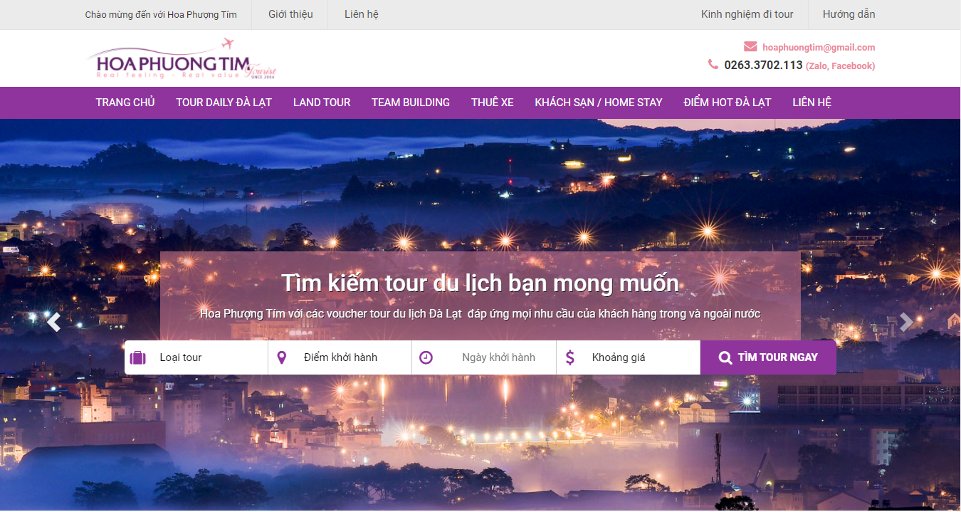 thiết kế website công ty du lịch đẹp chuyên nghiệp