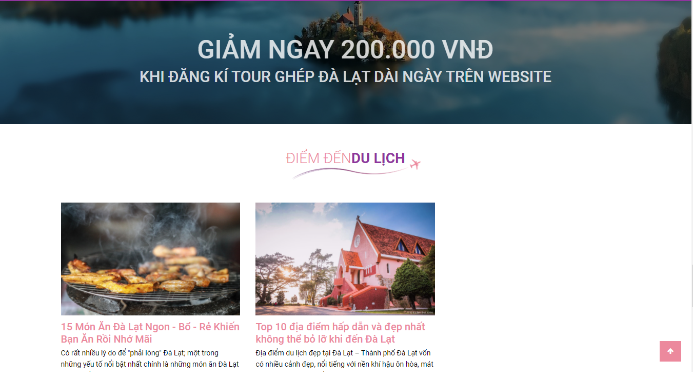 thiết kế website công ty du lịch đẹp chuyên nghiệp
