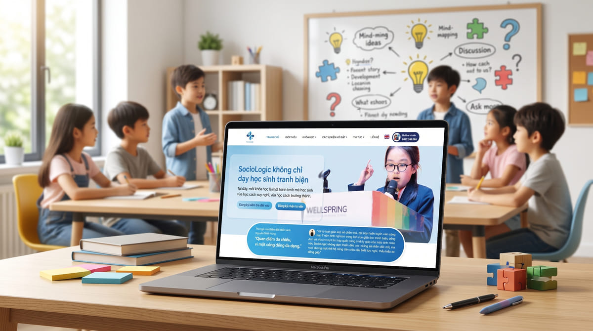 Website Socio Logic kết nối phụ huynh với hành trình phát triển tư duy của trẻ