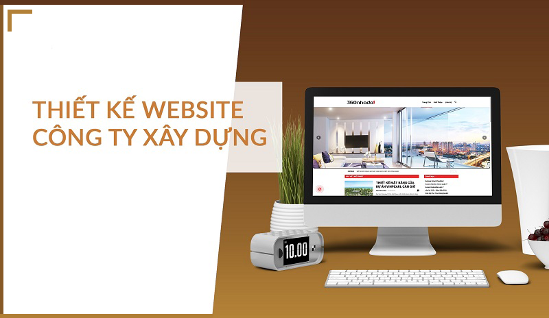 Thiết kế website công ty lĩnh vực xây dựng hàng đầu tại Hải Phòng