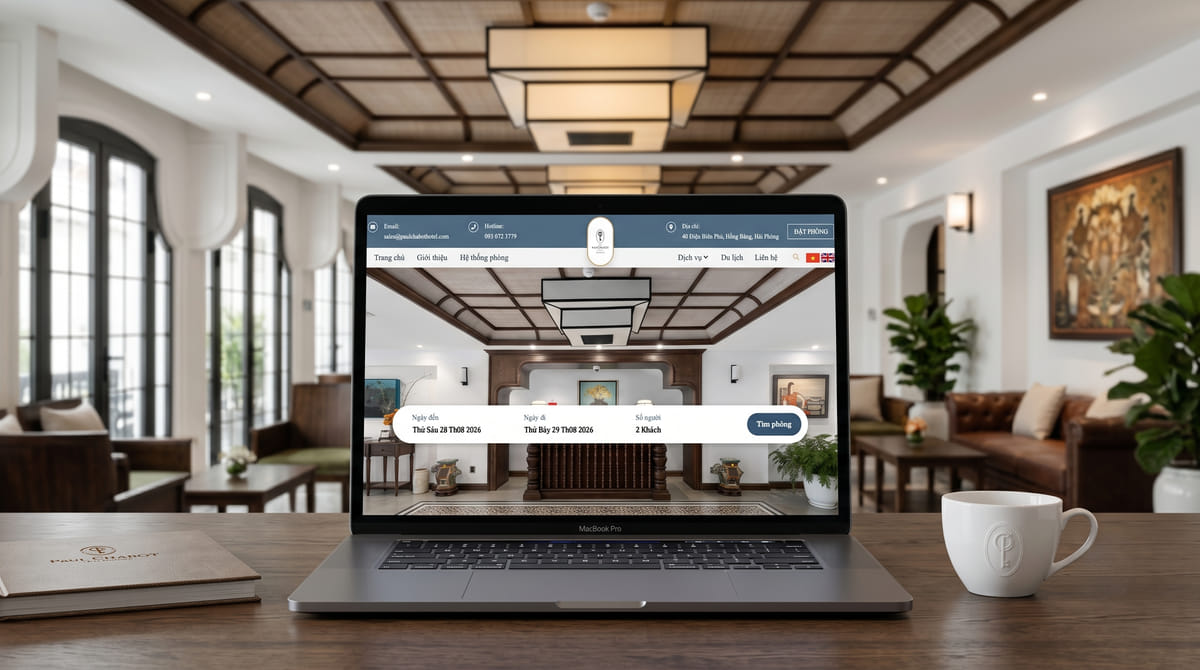 Khách sạn Paul Chabot – Diện mạo website mới nâng tầm trải nghiệm lưu trú