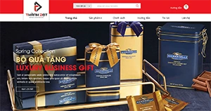 Giao diện website quà tặng Thành Đạt sang trọng, đẳng cấp và thời thượng