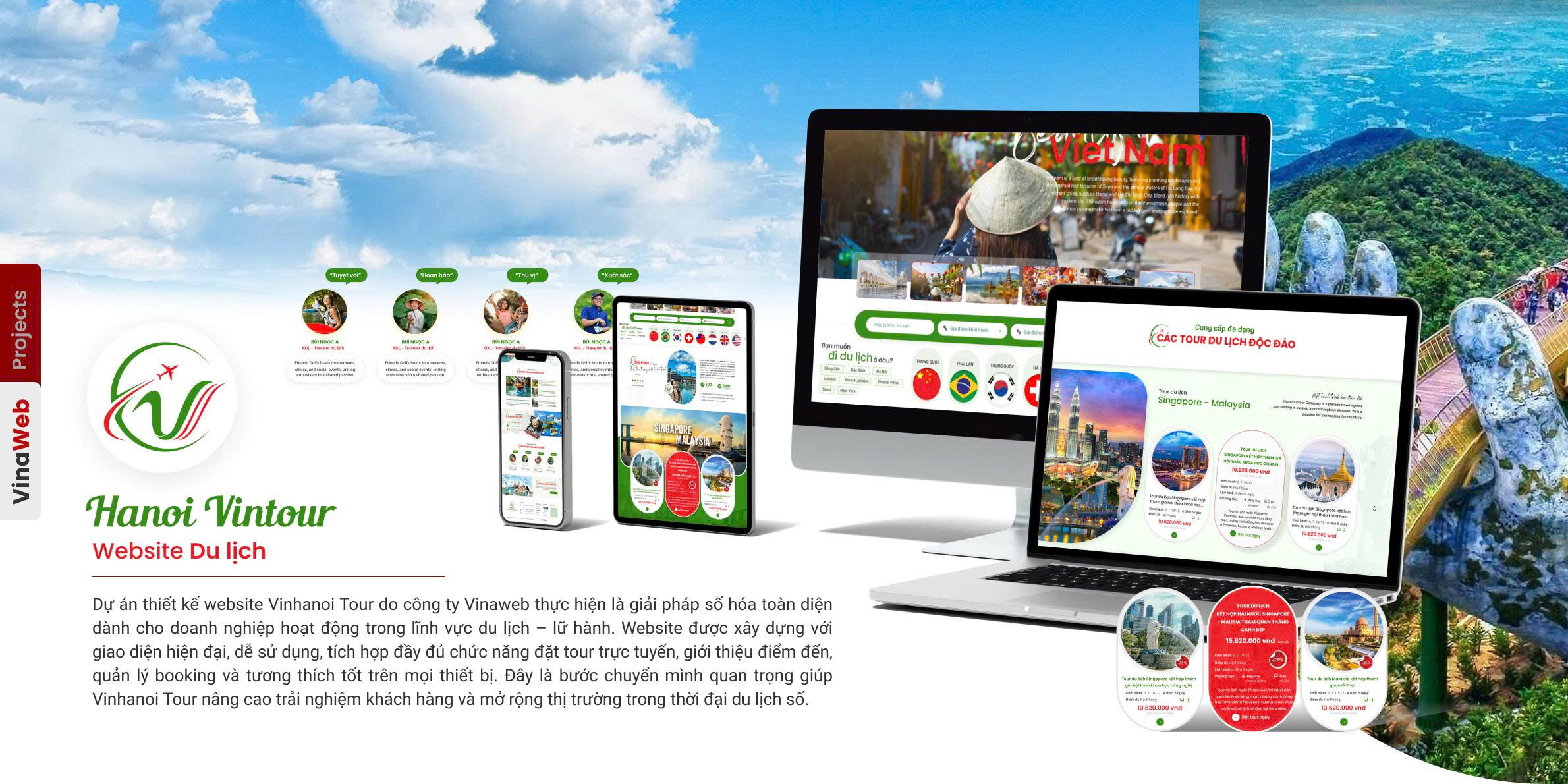 Thiết kế Website Vinhanoi Tour