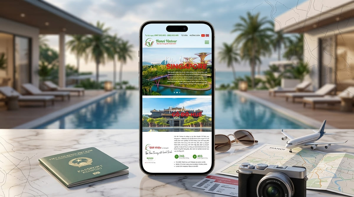 Công Ty CP Đầu Tư Du Lịch Vin Hà Nội ra mắt diện mạo website mới