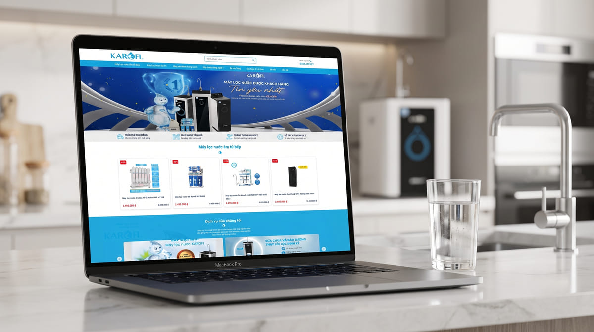 Website Karofi Chính Hãng nâng cao trải nghiệm mua sắm máy lọc nước