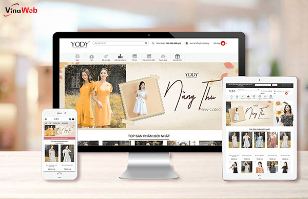 Thiết kế web bán hàng Hà Nội đẹp, hiện đại, độc đáo nhất
